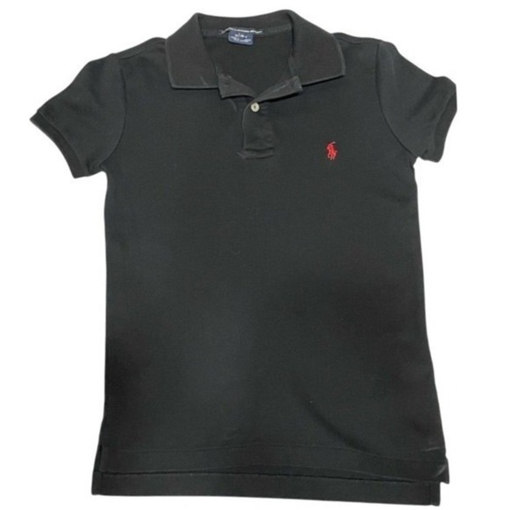 Polo Ralph Lauren Sport Kids XS Slim Fit Black w/Red Pony‎ Cotton
